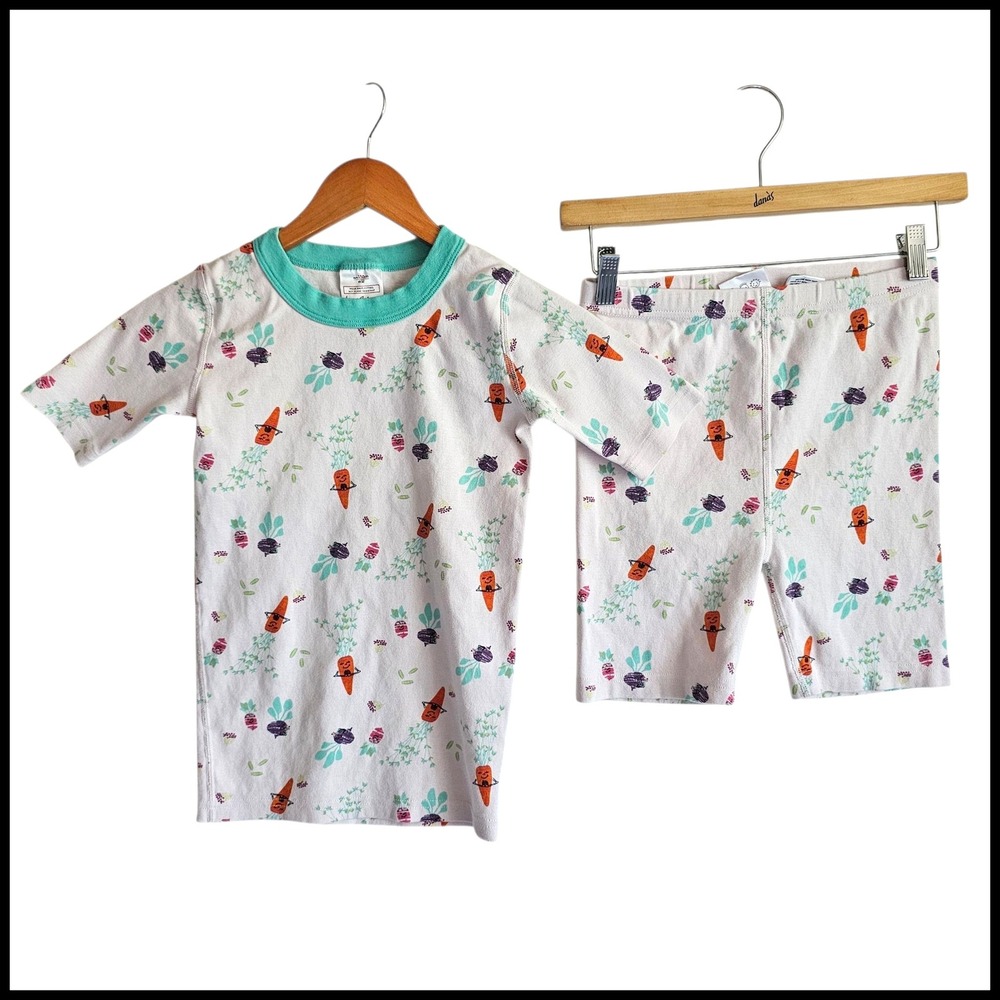 Hanna Andersson‎ Organic Cotton Pajama Set Carrot Print Euro 150cm US 12